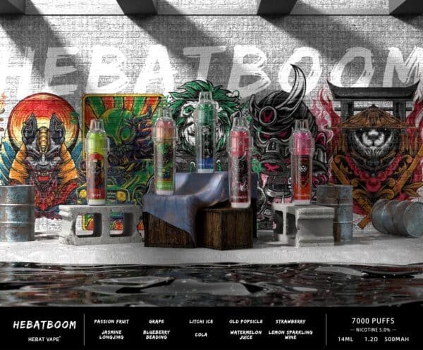 HEBAT喜貝五代拋棄式7000口可充電🔋 (拆單另外寄)